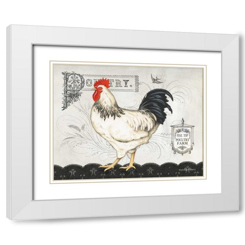 Poultry Farm I White Modern Wood Framed Art Print with Double Matting by Babbitt, Gwendolyn
