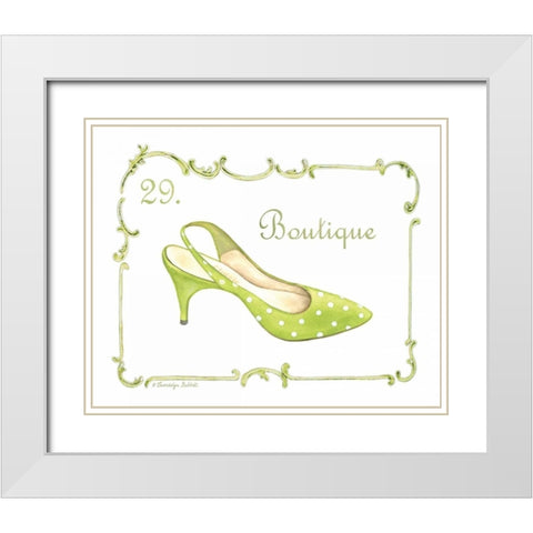 French Fashion III White Modern Wood Framed Art Print with Double Matting by Babbitt, Gwendolyn
