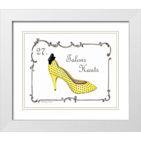 French Fashion VII White Modern Wood Framed Art Print with Double Matting by Babbitt, Gwendolyn