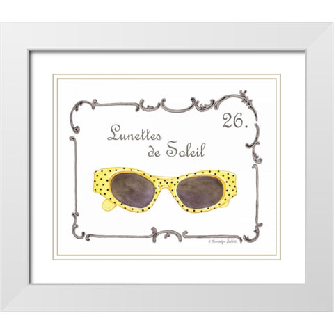 French Fashion VIII White Modern Wood Framed Art Print with Double Matting by Babbitt, Gwendolyn