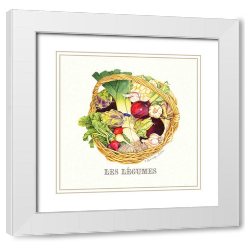 Les Legumes White Modern Wood Framed Art Print with Double Matting by Babbitt, Gwendolyn
