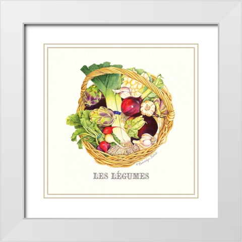 Les Legumes White Modern Wood Framed Art Print with Double Matting by Babbitt, Gwendolyn