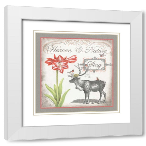 Heaven and Nature White Modern Wood Framed Art Print with Double Matting by Babbitt, Gwendolyn