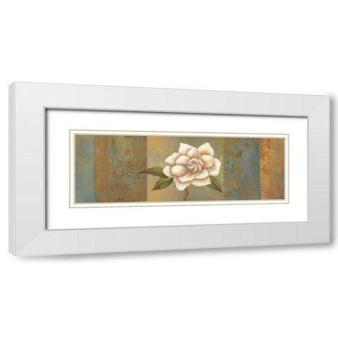 Magnolia Branch I White Modern Wood Framed Art Print with Double Matting by Belamar, Ella