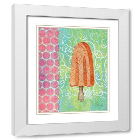 Frozen Delight I White Modern Wood Framed Art Print with Double Matting by Brent, Paul