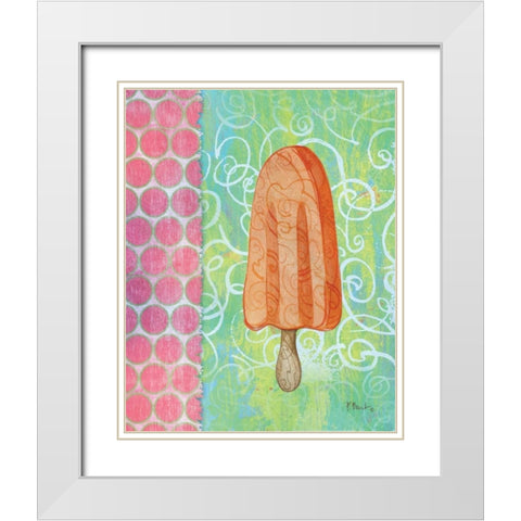 Frozen Delight I White Modern Wood Framed Art Print with Double Matting by Brent, Paul