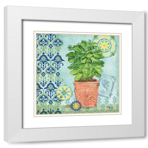 Garden to Table I White Modern Wood Framed Art Print with Double Matting by Brent, Paul