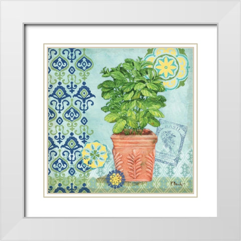 Garden to Table I White Modern Wood Framed Art Print with Double Matting by Brent, Paul