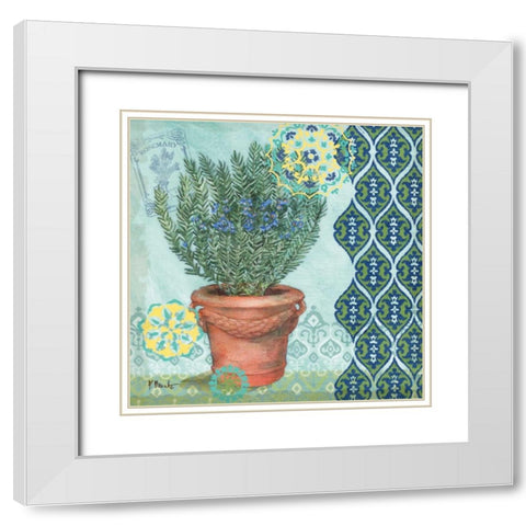 Garden to Table II White Modern Wood Framed Art Print with Double Matting by Brent, Paul