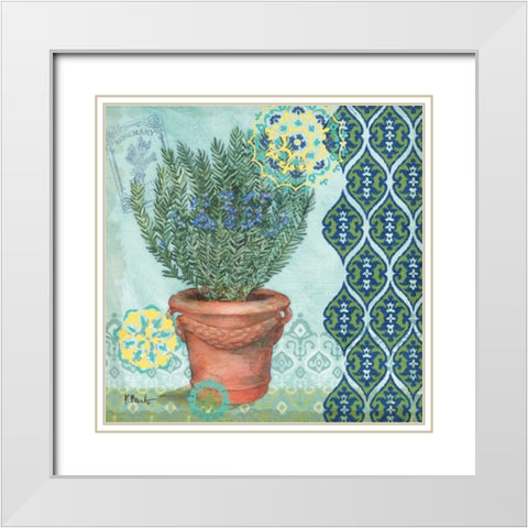 Garden to Table II White Modern Wood Framed Art Print with Double Matting by Brent, Paul