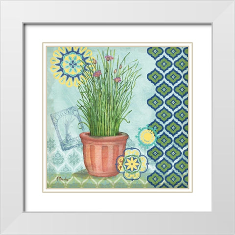 Garden to Table III White Modern Wood Framed Art Print with Double Matting by Brent, Paul