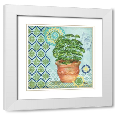 Garden to Table IV White Modern Wood Framed Art Print with Double Matting by Brent, Paul
