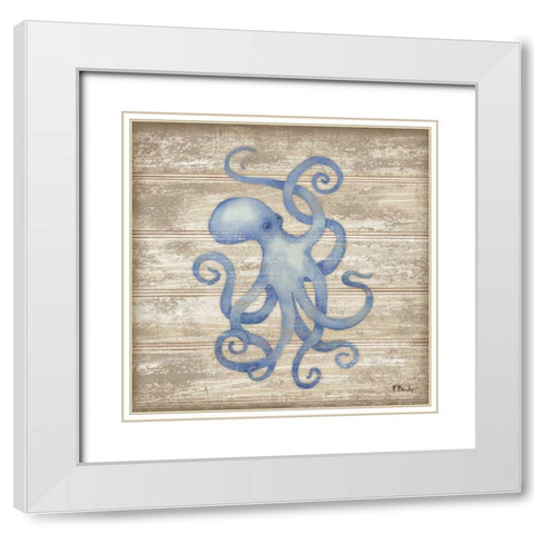 Providence III White Modern Wood Framed Art Print with Double Matting by Brent, Paul