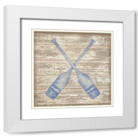 Providence IV White Modern Wood Framed Art Print with Double Matting by Brent, Paul
