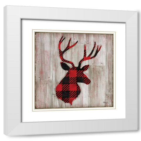 Logan Lodge I White Modern Wood Framed Art Print with Double Matting by Brent, Paul