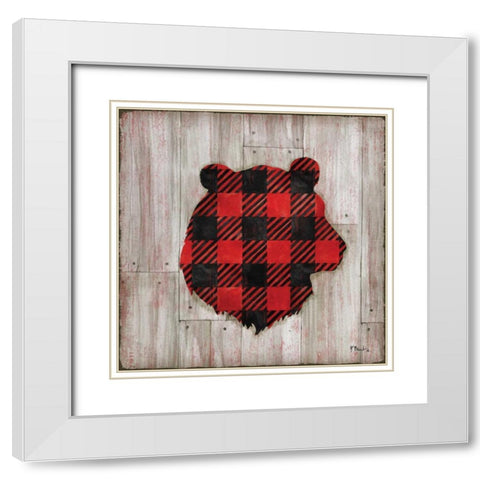 Logan Lodge III White Modern Wood Framed Art Print with Double Matting by Brent, Paul