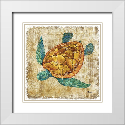 Saltwater Exploration I White Modern Wood Framed Art Print with Double Matting by Brent, Paul
