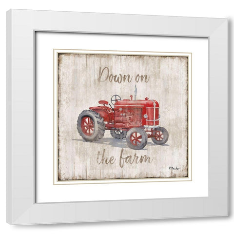 Land Drifter II White Modern Wood Framed Art Print with Double Matting by Brent, Paul