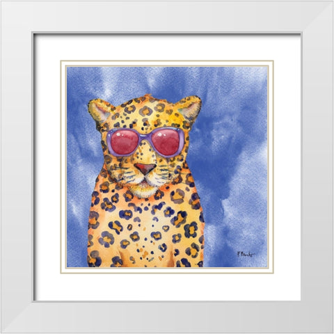 Sunny Farm V White Modern Wood Framed Art Print with Double Matting by Brent, Paul
