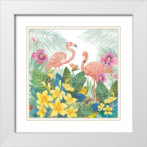 Tropical Fresh I White Modern Wood Framed Art Print with Double Matting by Brent, Paul