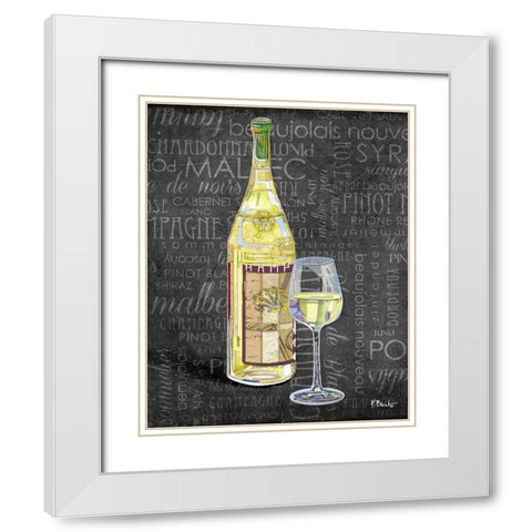 Sundried Wine II White Modern Wood Framed Art Print with Double Matting by Brent, Paul