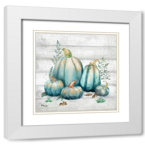 Heirloom Harvest II White Modern Wood Framed Art Print with Double Matting by Brent, Paul