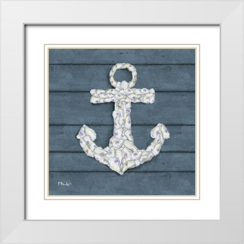 Oyster Cluster I White Modern Wood Framed Art Print with Double Matting by Brent, Paul