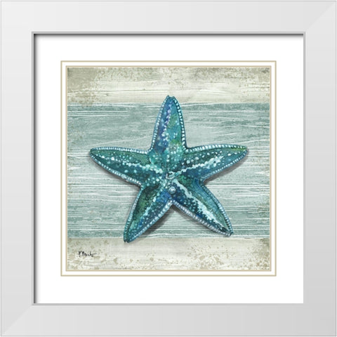 Northpoint Shells VII White Modern Wood Framed Art Print with Double Matting by Brent, Paul