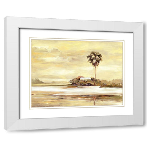 Island White Modern Wood Framed Art Print with Double Matting by Brent, Paul