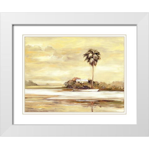 Island White Modern Wood Framed Art Print with Double Matting by Brent, Paul
