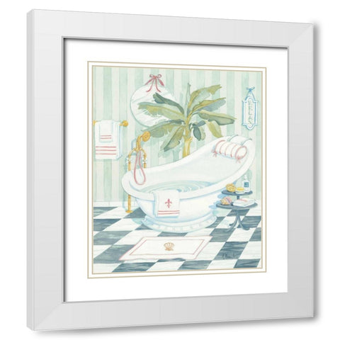 Slipper Tub White Modern Wood Framed Art Print with Double Matting by Brent, Paul