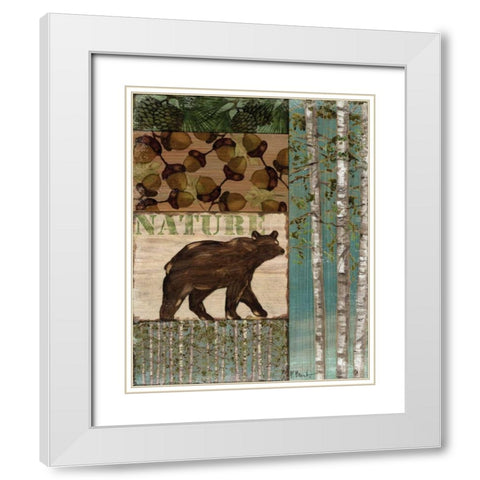 Nature Trail II White Modern Wood Framed Art Print with Double Matting by Brent, Paul