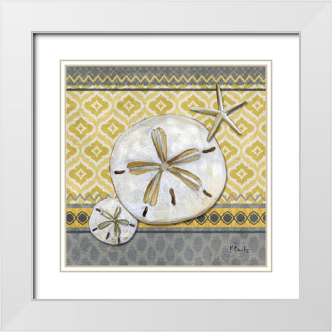Santa Cruz Shells II White Modern Wood Framed Art Print with Double Matting by Brent, Paul