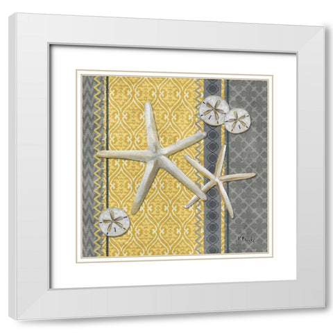 Santa Cruz Shells IV White Modern Wood Framed Art Print with Double Matting by Brent, Paul