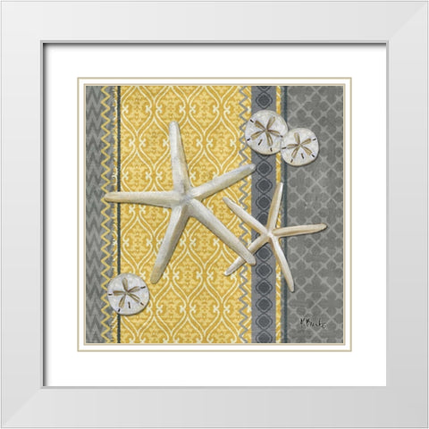 Santa Cruz Shells IV White Modern Wood Framed Art Print with Double Matting by Brent, Paul