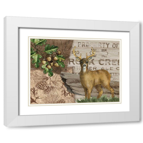 Alpine Collage I White Modern Wood Framed Art Print with Double Matting by Brent, Paul