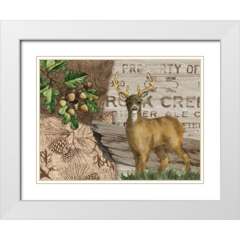 Alpine Collage I White Modern Wood Framed Art Print with Double Matting by Brent, Paul