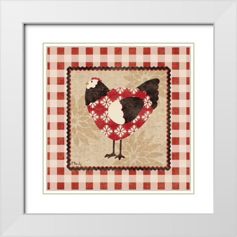 Rustic Roost II White Modern Wood Framed Art Print with Double Matting by Brent, Paul