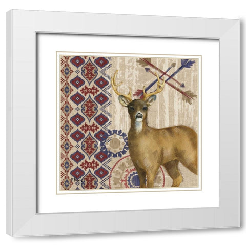 Highlands Ranch I White Modern Wood Framed Art Print with Double Matting by Brent, Paul