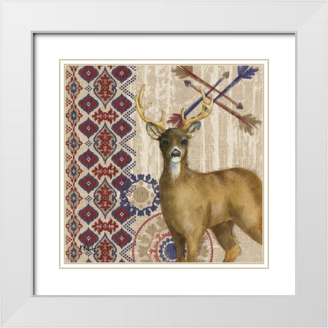Highlands Ranch I White Modern Wood Framed Art Print with Double Matting by Brent, Paul