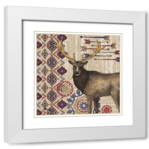 Highlands Ranch III White Modern Wood Framed Art Print with Double Matting by Brent, Paul