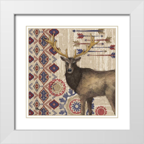 Highlands Ranch III White Modern Wood Framed Art Print with Double Matting by Brent, Paul