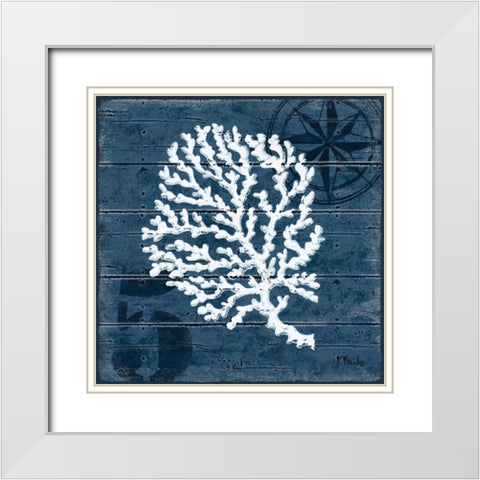 Cape Coral II White Modern Wood Framed Art Print with Double Matting by Brent, Paul