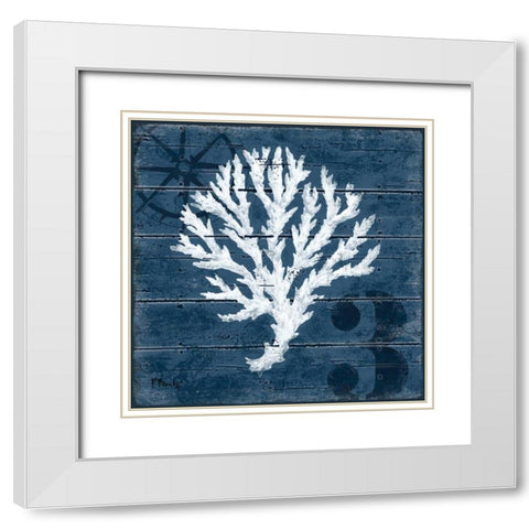 Cape Coral III White Modern Wood Framed Art Print with Double Matting by Brent, Paul