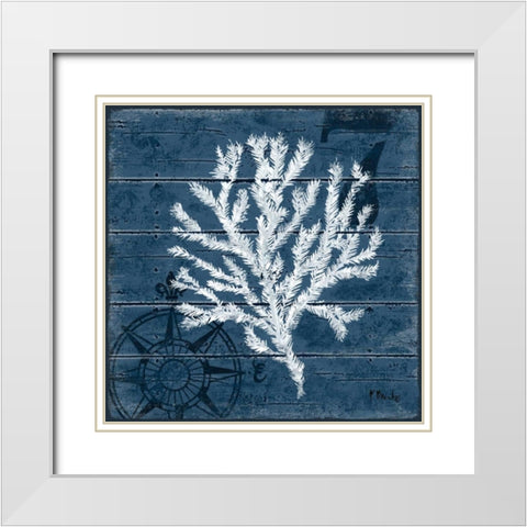 Cape Coral IV White Modern Wood Framed Art Print with Double Matting by Brent, Paul