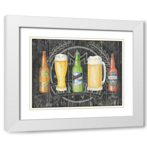 Craft Brew Horizontal White Modern Wood Framed Art Print with Double Matting by Brent, Paul