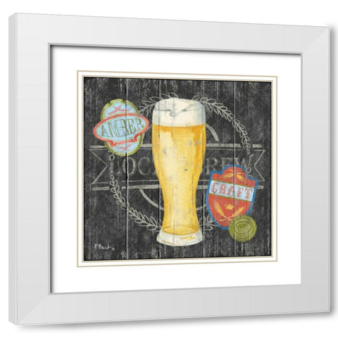 Craft Brew I White Modern Wood Framed Art Print with Double Matting by Brent, Paul