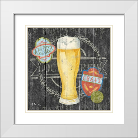 Craft Brew I White Modern Wood Framed Art Print with Double Matting by Brent, Paul