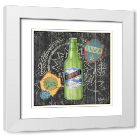 Craft Brew II White Modern Wood Framed Art Print with Double Matting by Brent, Paul