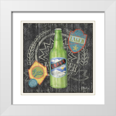 Craft Brew II White Modern Wood Framed Art Print with Double Matting by Brent, Paul